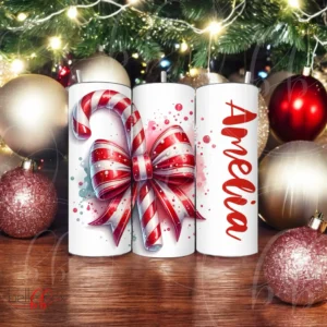 Classic Christmas Tumbler with name