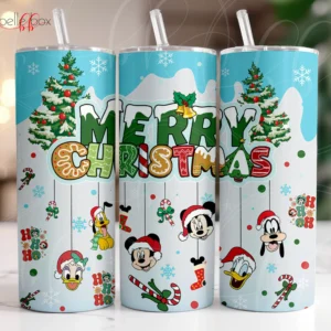 Disney Blue Christmas Tumbler