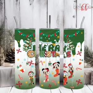 Disney Green Christmas Tumbler